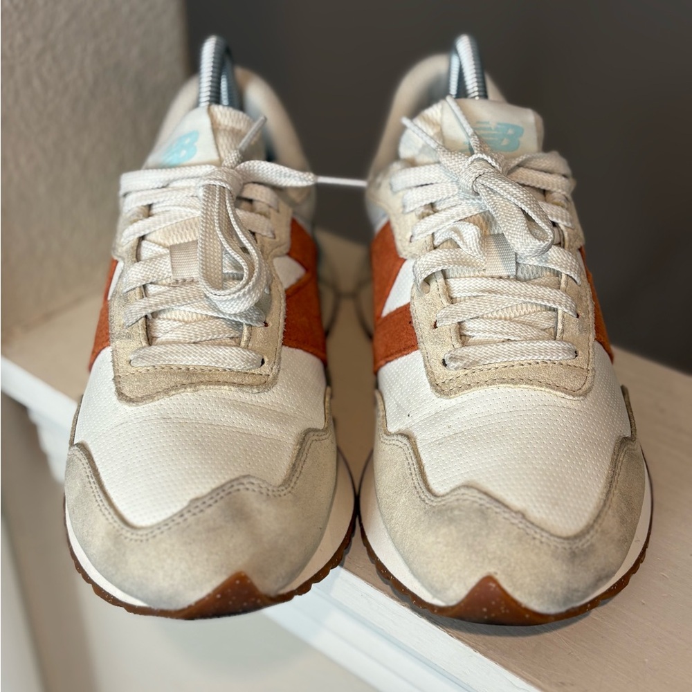 New Balance 237 Womens Size 8.5 White Orange Athletic Running Shoes Sneakers - Picture 9 of 10